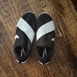 Nike Black and White Slip-On Sneakers